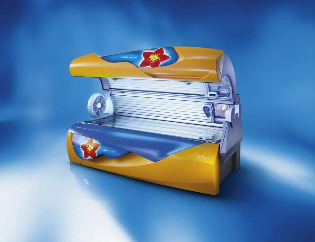 Горизонтальный турбо-солярий "L-65 Strawberry Star Dynamic Power - Soltron"